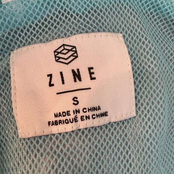 NWT Zine S White Hooded Mesh Windbreaker Jacket Athleisure Sports Tennis - Picture 8 of 15